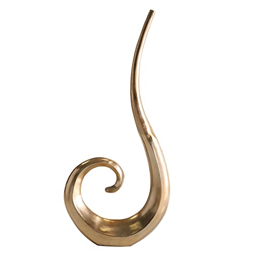 Moderne Vase Wave XL 106cm Gold Aluminium poliert Dekoration Blumenvase Wohnaccessoire Dekovase Moderne Vase Wave XL 106cm Gold Aluminium poliert Dekoration Blumenvase Wohnaccessoire Dekovase von Riess Ambiente