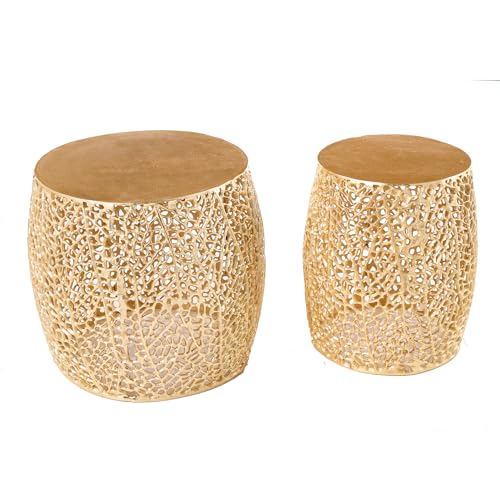 Riess Ambiente 2er Set Filigraner Design Couchtisch Leaf Gold Handmade Beistelltisch für Dein Wohnzimmer Riess Ambiente 2er Set Filigraner Design Couchtisch Leaf Gold Handmade Beistelltisch für Dein Wohnzimmer von Riess Ambiente