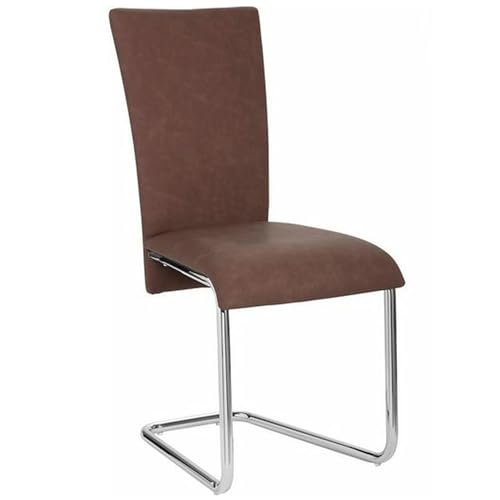 Riess Ambiente 2er Set Freischwinger Modena - braun Silber - Kunstleder verchromtes Metall - Bauhaus Design zeitlos Esszimmerstuhl Riess Ambiente 2er Set Freischwinger Modena - braun Silber - Kunstleder verchromtes Metall - Bauhaus Design zeitlos Esszimmerstuhl von Riess Ambiente