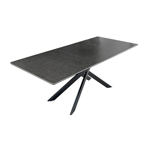 Riess Ambiente Ausziehbarer Esstisch Alpine 160-200cm anthrazit Keramik schwarzes Metallgestell, Küchentisch, Esszimmertisch Riess Ambiente Ausziehbarer Esstisch Alpine 160-200cm anthrazit Keramik schwarzes Metallgestell, Küchentisch, Esszimmertisch von Riess Ambiente