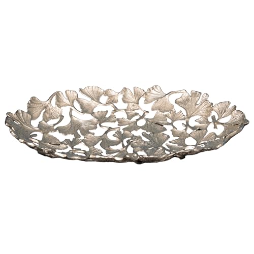 Riess Ambiente Dekorative Schale Ginkgo Leafs 50cm Silber Handmade Metall Schüssel Dekoschale Dekoration Dekoobjekt Obstkorb Riess Ambiente Dekorative Schale Ginkgo Leafs 50cm Silber Handmade Metall Schüssel Dekoschale Dekoration Dekoobjekt Obstkorb von Riess Ambiente
