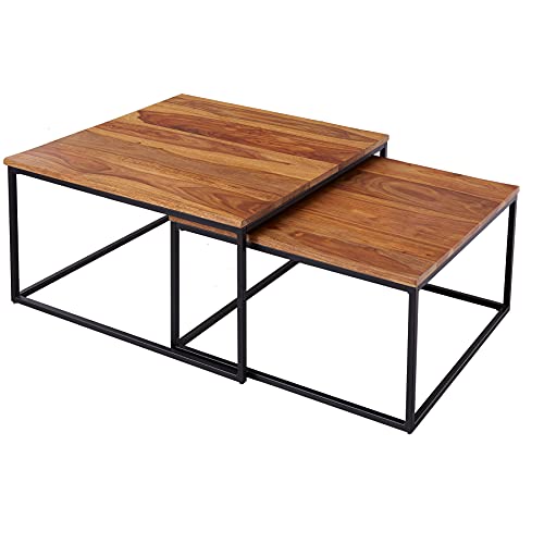 Riess Ambiente Design Couchtisch 2er Set Elements 75cm Sheesham Stone Finish Wohnzimmertisch Tisch Sofatisch Riess Ambiente Design Couchtisch 2er Set Elements 75cm Sheesham Stone Finish Wohnzimmertisch Tisch Sofatisch von Riess Ambiente