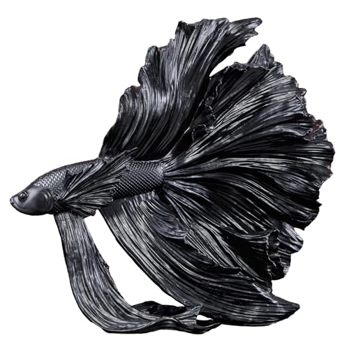 Riess Ambiente Design Deko Figur Kampffisch CROWNTAIL 35cm schwarz Betta Fisch Skulptur Dekofigur dekoratives Element Dekoobjekt Riess Ambiente Design Deko Figur Kampffisch CROWNTAIL 35cm schwarz Betta Fisch Skulptur Dekofigur dekoratives Element Dekoobjekt von Riess Ambiente