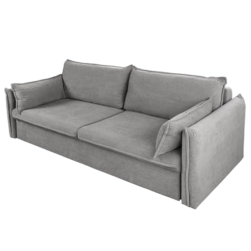 Riess Ambiente Design Schlafsofa Apartment - 200cm - grau - Cord 3-Sitzer Couch von Riess Ambiente