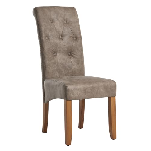 Riess Ambiente Design Stuhl CASA - Taupe Natur - Microfaser Pinie - Esszimmerstuhl Zierknöpfe Massivholzbeine Riess Ambiente Design Stuhl CASA - Taupe Natur - Microfaser Pinie - Esszimmerstuhl Zierknöpfe Massivholzbeine von Riess Ambiente