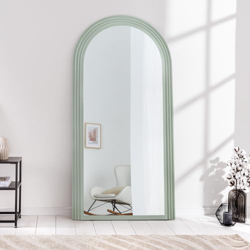 Riess Ambiente Design Wandspiegel Art Deco 160cm salbeigrün Bodenspiegel rund Ankleidespiegel Flurspiegel Schlafzimmerspiegel Ganzkörperspiegel Garderobenspiegel Riess Ambiente Design Wandspiegel Art Deco 160cm salbeigrün Bodenspiegel rund Ankleidespiegel Flurspiegel Schlafzimmerspiegel Ganzkörperspiegel Garderobenspiegel von Riess Ambiente