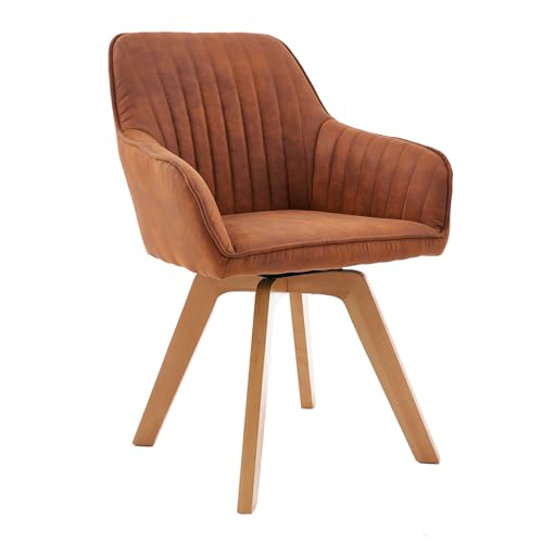 Riess Ambiente Drehbarer Design Stuhl Livorno Vintage braun Buchenholz Beine Esszimmerstuhl Küchenstuhl Besucherstuhl Riess Ambiente Drehbarer Design Stuhl Livorno Vintage braun Buchenholz Beine Esszimmerstuhl Küchenstuhl Besucherstuhl von Riess Ambiente
