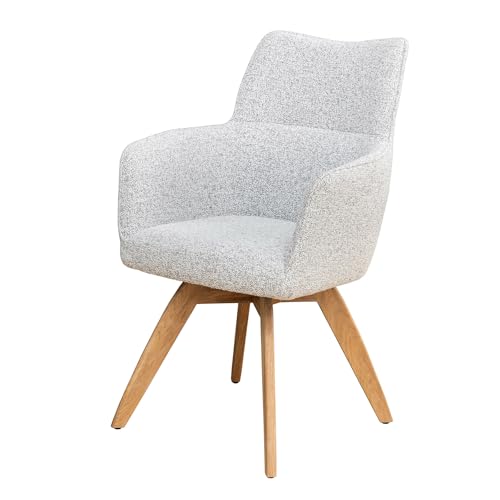 Riess Ambiente Drehbarer Stuhl Asgard - beige - Strukturstoff - Esszimmerstuhl Federkernpolsterung Armlehne Auto-Reutrn-Funktion Riess Ambiente Drehbarer Stuhl Asgard - beige - Strukturstoff - Esszimmerstuhl Federkernpolsterung Armlehne Auto-Reutrn-Funktion von Riess Ambiente