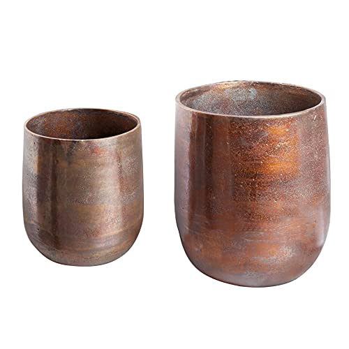 Riess Ambiente Edles 2er Set Blumen Übertopf Flowers L 25cm Kupfer geflammt Blumentopf Pflanzentopf Pflanzkübel Blumenübertopf Riess Ambiente Edles 2er Set Blumen Übertopf Flowers L 25cm Kupfer geflammt Blumentopf Pflanzentopf Pflanzkübel Blumenübertopf von Riess Ambiente