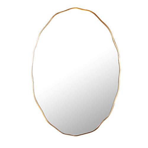 Riess Ambiente Eleganter Wandspiegel ELEGANCIA 100cm Gold ovales Design Spiegel Badspiegel Flurspiegel von Riess Ambiente