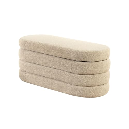 Riess Ambiente Extravagante Polsterbank Vogue - 115cm - Taupe - Bouclé - Sitzbank mit Stauraum Riess Ambiente Extravagante Polsterbank Vogue - 115cm - Taupe - Bouclé - Sitzbank mit Stauraum von Riess Ambiente