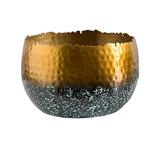 Riess Ambiente Handgearbeitete Deko Schale Orient 18cm Gold mit Patina Hammerschlag Design Dekoschale Wohnaccessoire Dekoration Riess Ambiente Handgearbeitete Deko Schale Orient 18cm Gold mit Patina Hammerschlag Design Dekoschale Wohnaccessoire Dekoration von Riess Ambiente