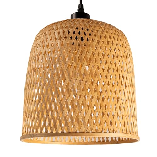 Riess Ambiente Handgefertigte Hängeleuchte Organic Living - 25cm - Natur Bambus Korb-Lampe - Boho-Style Pendelleuchte Riess Ambiente Handgefertigte Hängeleuchte Organic Living - 25cm - Natur Bambus Korb-Lampe - Boho-Style Pendelleuchte von Riess Ambiente