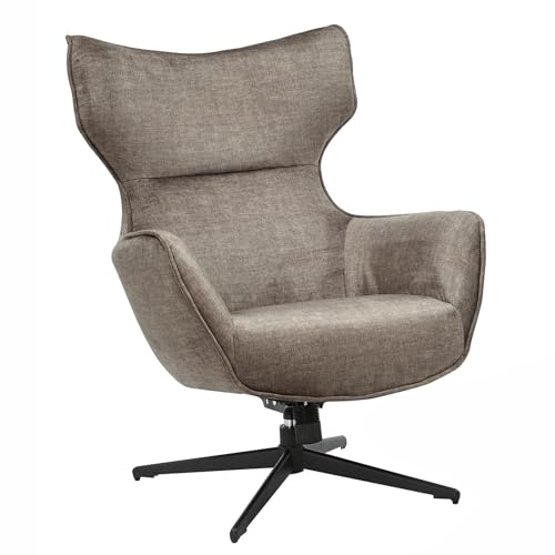 Riess Ambiente Höhenverstellbarer Sessel Vogue Taupe Samt Schwarze Metallbeine mit Armlehne Riess Ambiente Höhenverstellbarer Sessel Vogue Taupe Samt Schwarze Metallbeine mit Armlehne von Riess Ambiente