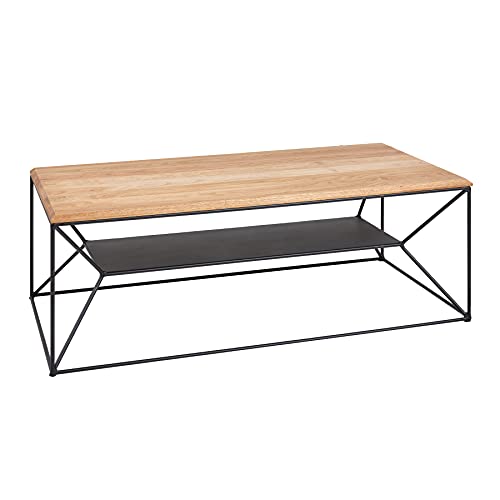 Riess Ambiente Industrial Couchtisch Architecture 110cm Eiche geölt mit Ablage Wohnzimmertisch Tisch Sofatisch von Riess Ambiente
