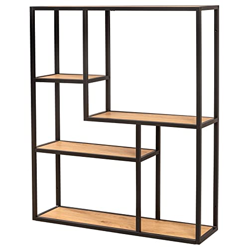 Riess Ambiente Industrial Wandregal Slim LINE 91cm Wildeiche schwarz fünf Regalböden Regal Bücherregal Riess Ambiente Industrial Wandregal Slim LINE 91cm Wildeiche schwarz fünf Regalböden Regal Bücherregal von Riess Ambiente