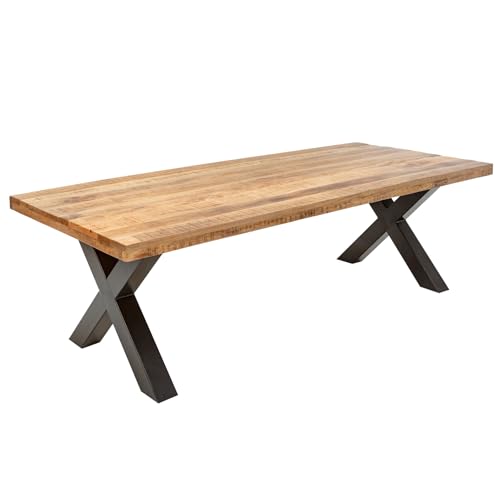 Riess Ambiente Massiver Esstisch Iron Craft 200cm Mangoholz Industrial Design mit X-Beinen Küchentisch Konferenztisch Riess Ambiente Massiver Esstisch Iron Craft 200cm Mangoholz Industrial Design mit X-Beinen Küchentisch Konferenztisch von Riess Ambiente