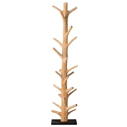 Riess Ambiente Massiver Garderobenständer Tree Nature 170cm Natur Holz Kleiderständer Garderobe Flur Kleiderhaken aus Massivholz von Riess Ambiente