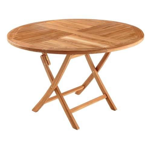 Riess Ambiente Massiver Gartentisch Empire Teak Ø120cm Natur Teakholz Terrassentisch Balkontisch Holztisch Esstisch 4-8 Sitzplätze Outdoor-Tisch Tisch Riess Ambiente Massiver Gartentisch Empire Teak Ø120cm Natur Teakholz Terrassentisch Balkontisch Holztisch Esstisch 4-8 Sitzplätze Outdoor-Tisch Tisch von Riess Ambiente