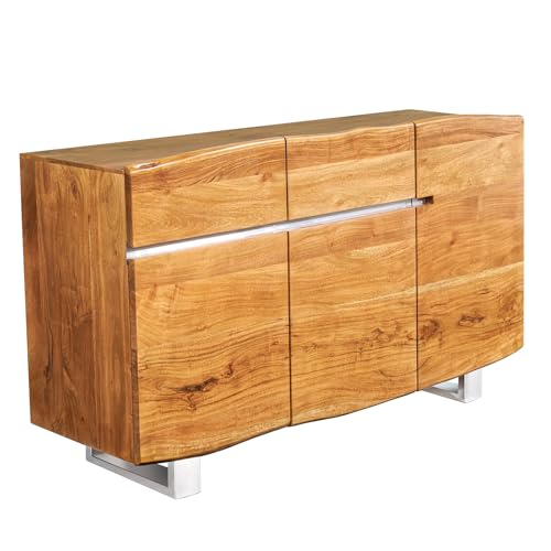Riess Ambiente Massives Baumstamm Sideboard Mammut 135cm Akazie Massivholz Edelstahl Anrichte Schrank Riess Ambiente Massives Baumstamm Sideboard Mammut 135cm Akazie Massivholz Edelstahl Anrichte Schrank von Riess Ambiente