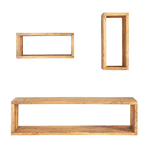 Riess Ambiente Massives Wandregal 3er Set Hemingway 94cm aus Mangoholz Regal Holzregal 3er-Set Wandregale aus Massivholz Riess Ambiente Massives Wandregal 3er Set Hemingway 94cm aus Mangoholz Regal Holzregal 3er-Set Wandregale aus Massivholz von Riess Ambiente