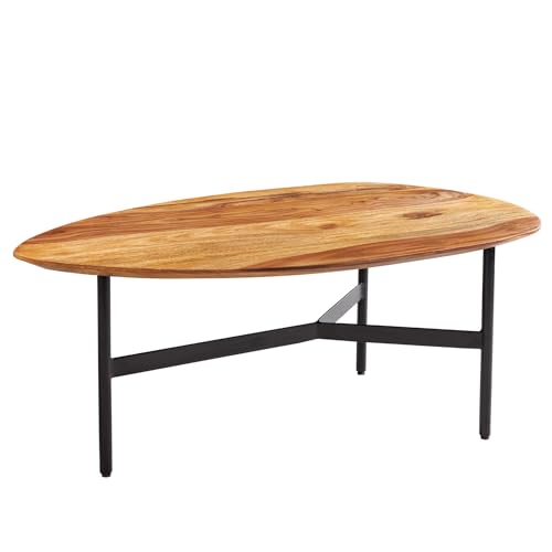 Riess Ambiente Massivholz Couchtisch Beauty by Nature - 90 cm - Sheesham Stone Finish braun dreieckiger Wohnzimmertisch Holztisch Riess Ambiente Massivholz Couchtisch Beauty by Nature - 90 cm - Sheesham Stone Finish braun dreieckiger Wohnzimmertisch Holztisch von Riess Ambiente