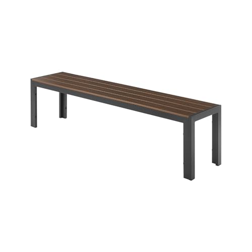 Riess Ambiente Moderne Gartenbank DESIGNO - 180cm - Dunkelbraun schwarz - Aluminium wetterfest Outdoor Sitzbank Riess Ambiente Moderne Gartenbank DESIGNO - 180cm - Dunkelbraun schwarz - Aluminium wetterfest Outdoor Sitzbank von Riess Ambiente