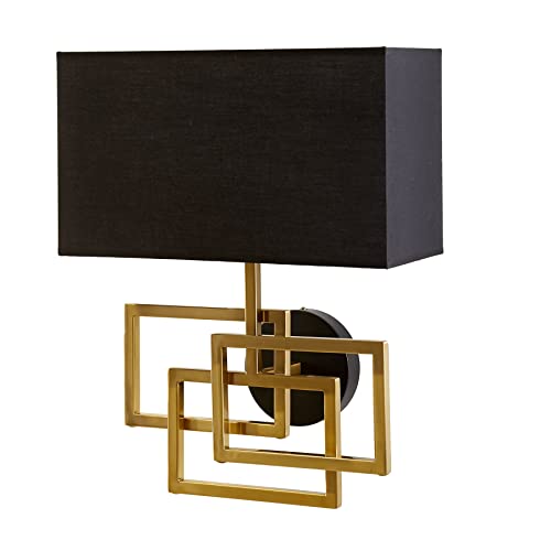 Riess Ambiente Moderne Wandleuchte Leonor 44cm Gold Modern Design mit Stoffschirm Wandlampe Wandbeleuchtung von Riess Ambiente