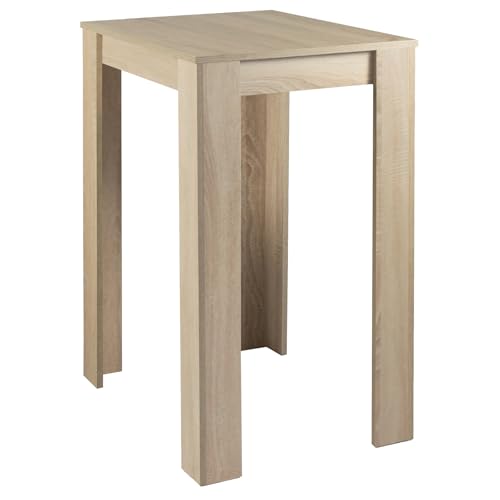 Riess Ambiente Moderner Bartisch LOFT - 105cm - Natur Eichenoptik - Scandinavian Design Stehtisch Thekentisch von Riess Ambiente