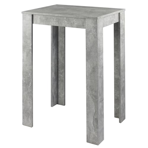 Riess Ambiente Moderner Bartisch LOFT - 105cm - grau Betonoptik - Industrial Design Stehtisch Thekentisch von Riess Ambiente