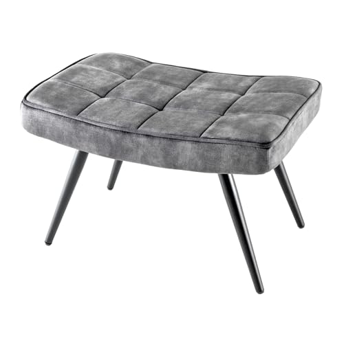 Riess Ambiente Moderner Hocker Scandinavia grau Samt Schwarze Metallbeine Fußhocker Fußablage Beistellhocker Ablagehocker Wohnzimmerhocker Samthocker Riess Ambiente Moderner Hocker Scandinavia grau Samt Schwarze Metallbeine Fußhocker Fußablage Beistellhocker Ablagehocker Wohnzimmerhocker Samthocker von Riess Ambiente
