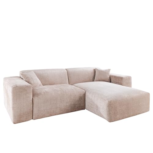 Riess Ambiente Modernes Ecksofa Signatur 265cm - beige - Chenille beidseitig aufbaubar inkl. Kissen Couch 3-Sitzer Design Riess Ambiente Modernes Ecksofa Signatur 265cm - beige - Chenille beidseitig aufbaubar inkl. Kissen Couch 3-Sitzer Design von Riess Ambiente