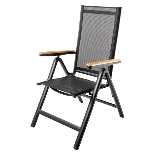 Riess Ambiente Outdoor Gartenstuhl DESIGNO - anthrazit - Aluminium klappbar wetterfest Hochlehner Balkon Terrasse modern Riess Ambiente Outdoor Gartenstuhl DESIGNO - anthrazit - Aluminium klappbar wetterfest Hochlehner Balkon Terrasse modern von Riess Ambiente