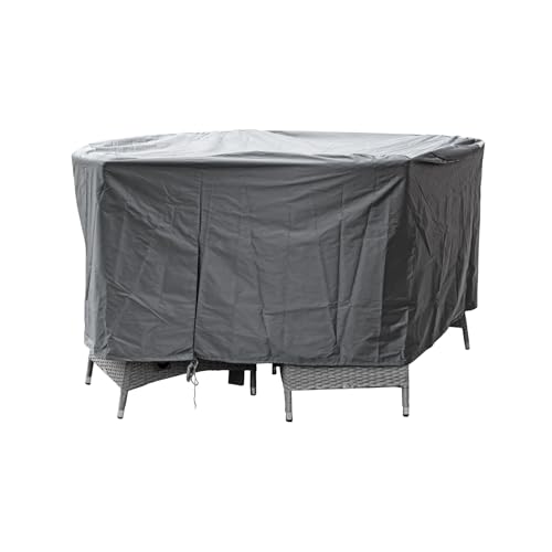 Riess Ambiente Runde Schutzhaube Prestige Protect - 200cm - anthrazit - Abdeckung für Sitzgruppe wetterfest Regenschutz Schutzhülle Gartenmöbel von Riess Ambiente