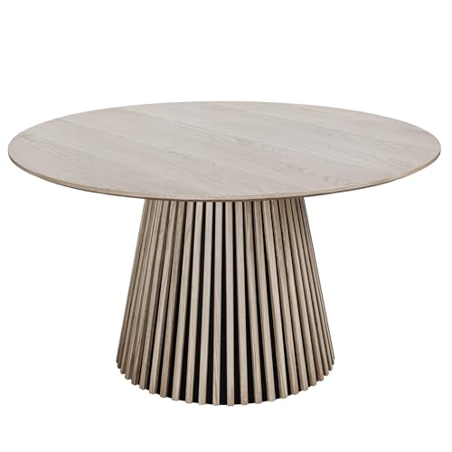 Riess Ambiente Runder Esstisch Valhalla Wood - 140cm - grau - Eiche Säulenfuß lackierter Holztisch Küchentisch 6 Personen Riess Ambiente Runder Esstisch Valhalla Wood - 140cm - grau - Eiche Säulenfuß lackierter Holztisch Küchentisch 6 Personen von Riess Ambiente