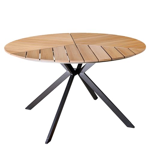 Riess Ambiente Runder Outdoor Gartentisch DESIGNO - 120cm - Natur Holz-Design anthrazit Metall Riess Ambiente Runder Outdoor Gartentisch DESIGNO - 120cm - Natur Holz-Design anthrazit Metall von Riess Ambiente