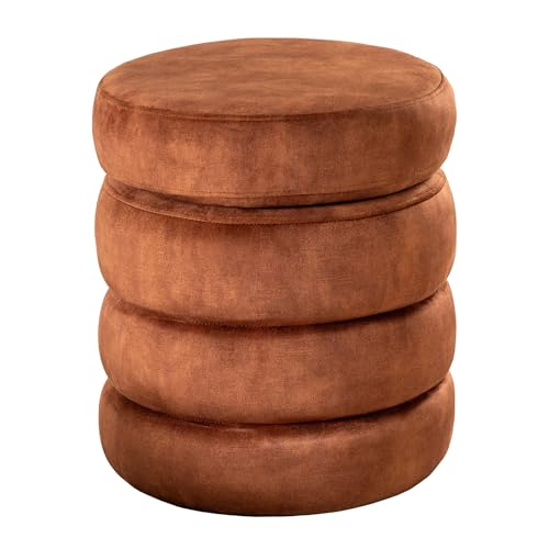 Riess Ambiente Runder Polsterhocker Vogue - 50cm - rost braun Samt Sitzhocker mit Stauraum Riess Ambiente Runder Polsterhocker Vogue - 50cm - rost braun Samt Sitzhocker mit Stauraum von Riess Ambiente