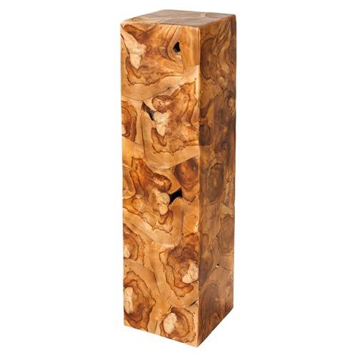 Riess Ambiente Säule TRIBAL - 110cm - braun Natur - Teakholz Handmade massiv Dekoration Tisch Deko Pflanzenständer Podest Natural Look Riess Ambiente Säule TRIBAL - 110cm - braun Natur - Teakholz Handmade massiv Dekoration Tisch Deko Pflanzenständer Podest Natural Look von Riess Ambiente