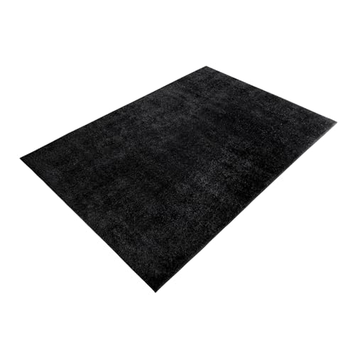 Riess Ambiente Teppich Cloud 9-230x160cm - schwarz - Hochflor Indoor Fußbodenheizung geeignet weich Modern Design Industrial von Riess Ambiente