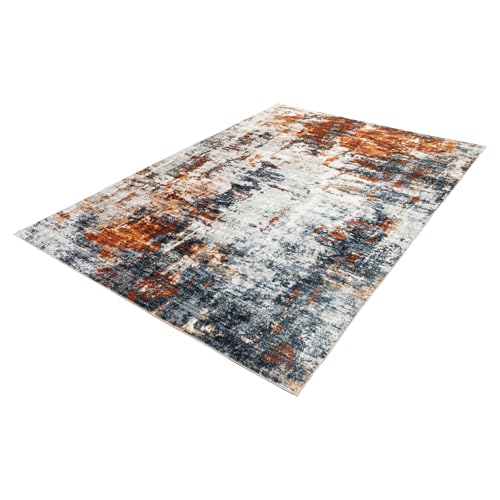 Riess Ambiente Teppich MODERN Art XXL - 350x240cm - grau/Kupfer - Kurzflor Indoor-Teppich Wohnzimmer modern Design robust Riess Ambiente Teppich MODERN Art XXL - 350x240cm - grau/Kupfer - Kurzflor Indoor-Teppich Wohnzimmer modern Design robust von Riess Ambiente