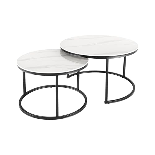 Riess Ambiente runde Couchtische 2er Set Elegance 75cm weiß Keramik Marmor-Design Metall schwarz Beistelltisch Couchtisch Sofatisch Wohnzimmertisch Tisch Riess Ambiente runde Couchtische 2er Set Elegance 75cm weiß Keramik Marmor-Design Metall schwarz Beistelltisch Couchtisch Sofatisch Wohnzimmertisch Tisch von Riess Ambiente