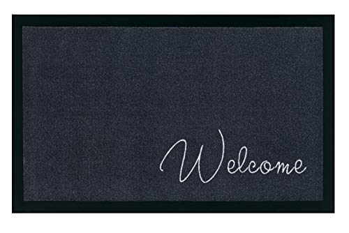 Strapazierfähige Outdoor Fußmatte CLEAN WELCOME 75x45cm anthrazit Fußabtreter Modern Design Eingangstürmatte wetterfest Schmutzfangmatte für Innen- und Außenbereich mit Anti-Rutsch-Unterseite Strapazierfähige Outdoor Fußmatte CLEAN WELCOME 75x45cm anthrazit Fußabtreter Modern Design Eingangstürmatte wetterfest Schmutzfangmatte für Innen- und Außenbereich mit Anti-Rutsch-Unterseite von Riess Ambiente