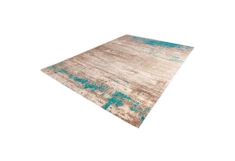 riess-ambiente Teppich MODERN ART XXL 350x240cm greige türkis, rechteckig, Höhe: 10 mm, Wohnzimmer · Baumwolle · Mischgewebe · XXL · Modern Design von riess-ambiente