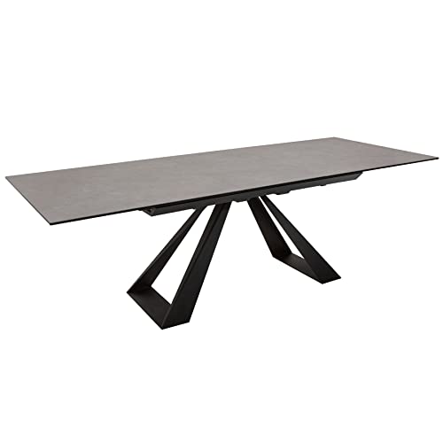 riess-ambiente.de Ausziehbarer Esstisch Concord 180-230cm anthrazit aus Keramik Esszimmertisch Konferenztisch Tisch von Riess Ambiente