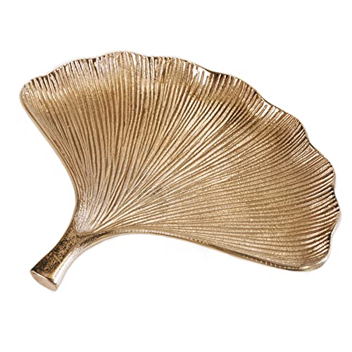 riess-ambiente.de Dekoratives Schalen 3er Set GINKGO 28cm gold handmade Metall riess-ambiente.de Dekoratives Schalen 3er Set GINKGO 28cm gold handmade Metall von Riess Ambiente