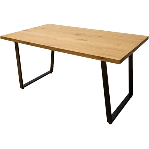 riess-ambiente.de Design Esstisch LOFT 160cm mit Kufengestell Industrial Style | schöner Küchentisch in Eichenoptik | mit stabilen Metallkufen riess-ambiente.de Design Esstisch LOFT 160cm mit Kufengestell Industrial Style | schöner Küchentisch in Eichenoptik | mit stabilen Metallkufen von Riess Ambiente