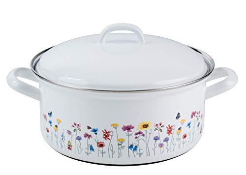 Riess 0131-070 Kasserolle mit Deckel, Durchmesser 22 cm, Inhalt 3,0 Liter, Country, Sonderedition Flora, Induktion Riess 0131-070 Kasserolle mit Deckel, Durchmesser 22 cm, Inhalt 3,0 Liter, Country, Sonderedition Flora, Induktion von Riess