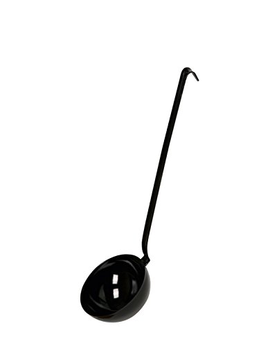 Riess, 0309-022, Schöpflöffel 9cm, CLASSIC SPEZIALARTIKEL, Emaille, schwarz, passend zum Lagerfeuerkessel von Riess