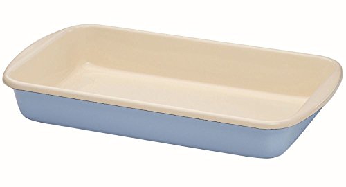 Riess, 0435-006, Auflaufform 36/21.5, CLASSIC - BUNT/PASTELL, Farbe Blau, Maße 36 x 21.5 cm, Höhe 5.7 cm, Emaille, Induktion Riess, 0435-006, Auflaufform 36/21.5, CLASSIC - BUNT/PASTELL, Farbe Blau, Maße 36 x 21.5 cm, Höhe 5.7 cm, Emaille, Induktion von Riess