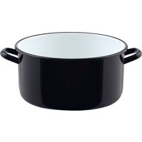 Riess Bratentopf Classic Schwarz Emaille 24 cm 4 l von Riess